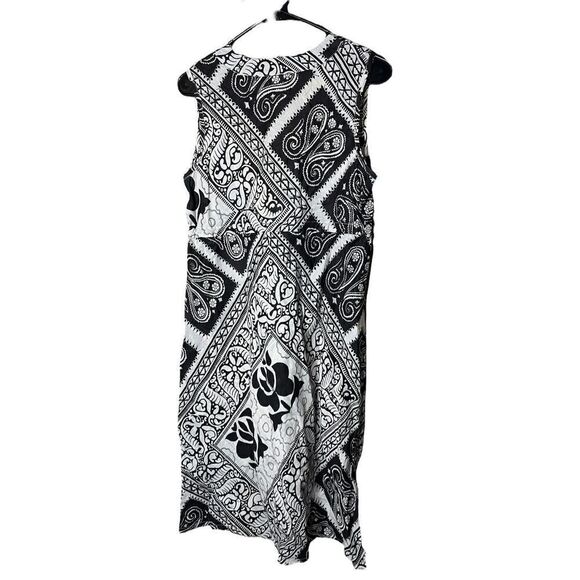 Vintage Y2K Gap Dark Brown Paisley Print Dress Size M - Picture 7 of 10